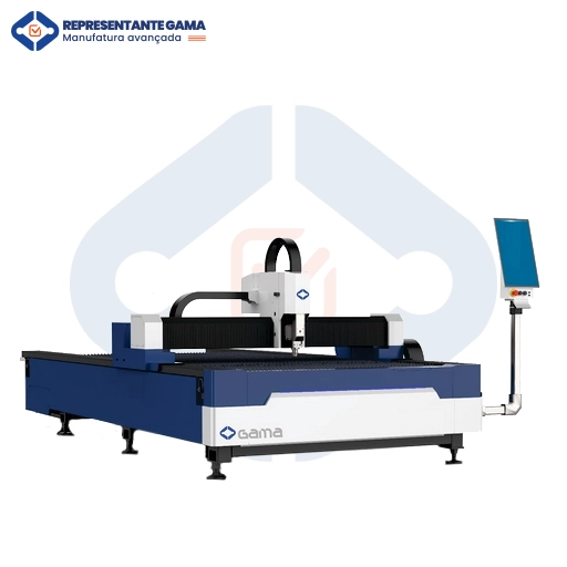 Máquina de corte a laser com mesa de troca